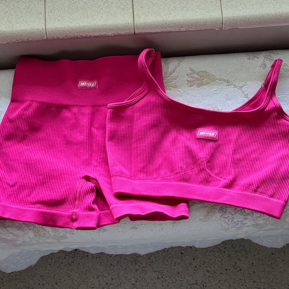 Seamless Ribbed Tank & High-Waist Workout Set